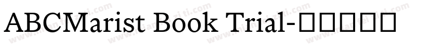 ABCMarist Book Trial字体转换